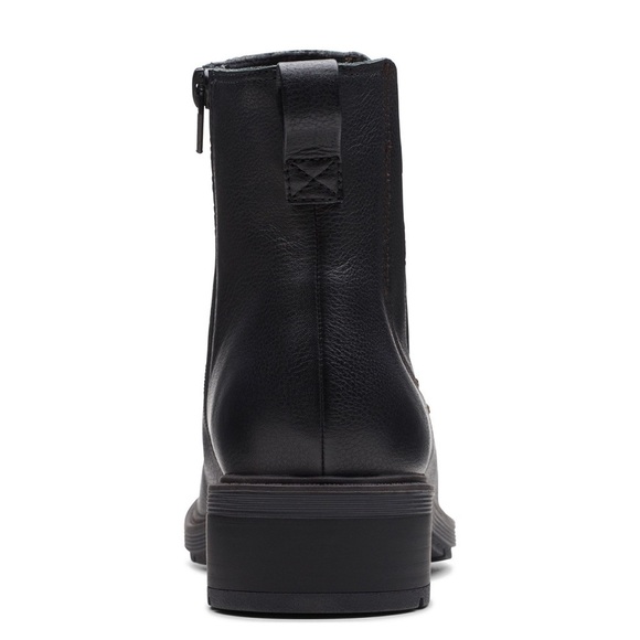 🆕 Clarks Collection Hearth Rose Black Leather Zipper Boots Size 9.5 - Picture 13 of 13